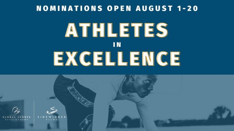 Nominations run August 1st - 20th for the Athletes in Excellence Award